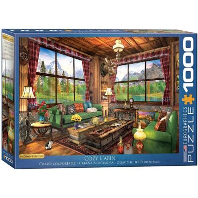 Eurographics Le Chalet Confortable Puzzle - 1000 Pièces - Publicité Eurographics Le Chalet Confortable Puzzle - 1000 Pièces - Publicité