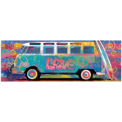 Eurographics Love Bus 1000-dílné Panorama Puzzle - Barevný Eurographics Love Bus 1000-dílné Panorama Puzzle - Barevný