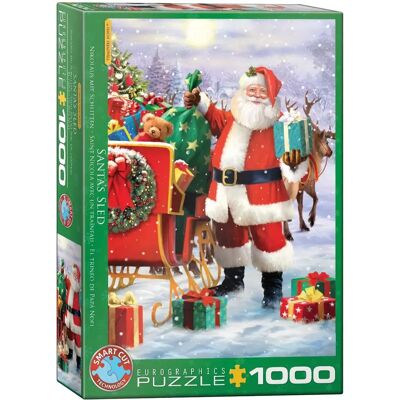 Eurographics 6000-5639 - Babbo Natale con slitta di Simon Tread Puzzle 1000 pezzi Eurographics 6000-5639 - Babbo Natale con slitta di Simon Tread Puzzle 1000 pezzi