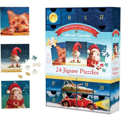 Eurographics Pussel Adventskalender - Juldjur Eurographics Pussel Adventskalender - Juldjur