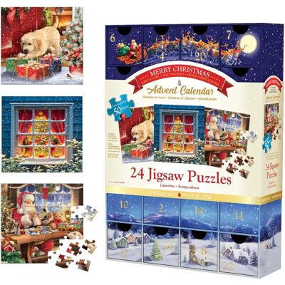 Calendrier Puzzle Eurographics - Noël 50 pièces Calendrier Puzzle Eurographics - Noël 50 pièces