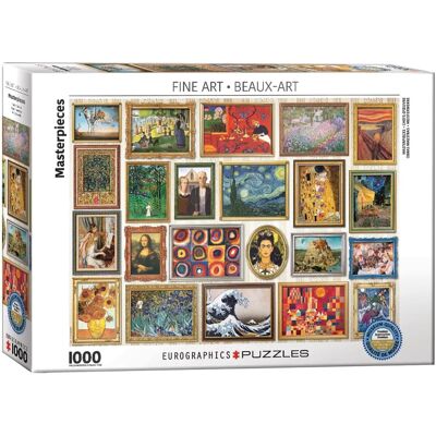 Eurographics Puzzle 1000 Teile - Gemälde Collage Eurographics Puzzle 1000 Teile - Gemälde Collage