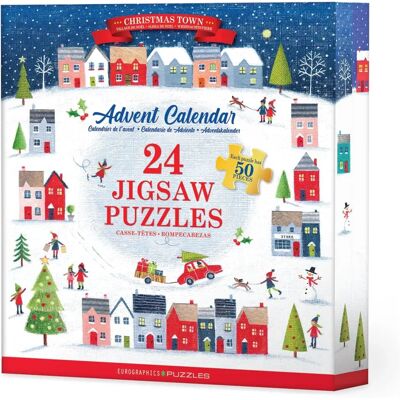 Eurographics 9924-5805 - Calendrier Puzzle Ville de Noël Eurographics 9924-5805 - Calendrier Puzzle Ville de Noël