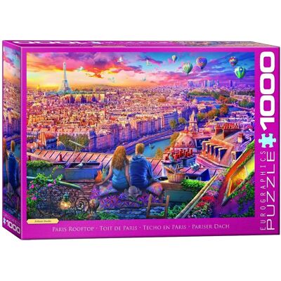 Puzzle Eurographics Toit de Paris 1000 Pièces Puzzle Eurographics Toit de Paris 1000 Pièces