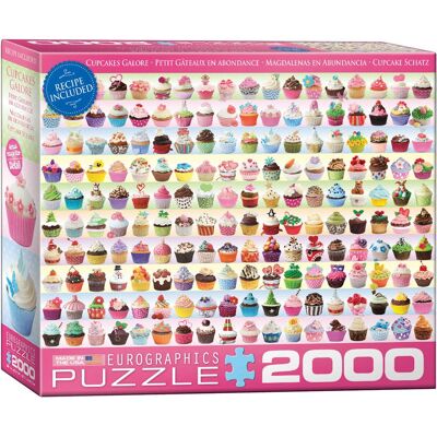 Eurographics Cupcakes Galore 2000ks Puzzle - Jídlo a nápoje Eurographics Cupcakes Galore 2000ks Puzzle - Jídlo a nápoje