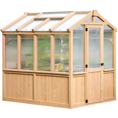 Tchibo Zedernholz-Gewächshaus - 204x238x236cm - Braun - Holz/Polycarbonat Tchibo Zedernholz-Gewächshaus - 204x238x236cm - Braun - Holz/Polycarbonat