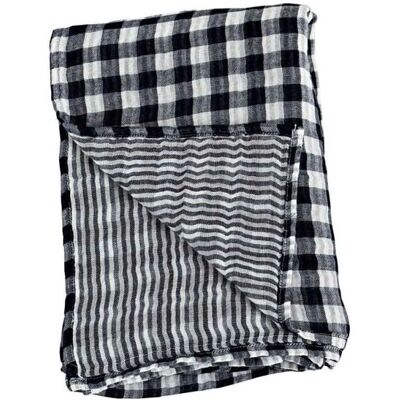 Lulujo Gigoteuse Réversible Marine - 120x120 cm - Couverture bébé - Publicité Lulujo Gigoteuse Réversible Marine - 120x120 cm - Couverture bébé - Publicité