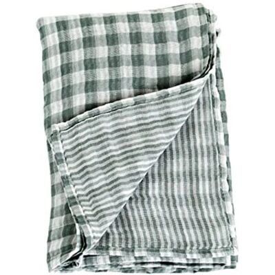 Lulujo - Couverture Réversible Grise pour Bébé - 120cm x 120cm - Couverture pour Bébé - Publicité Lulujo - Couverture Réversible Grise pour Bébé - 120cm x 120cm - Couverture pour Bébé - Publicité