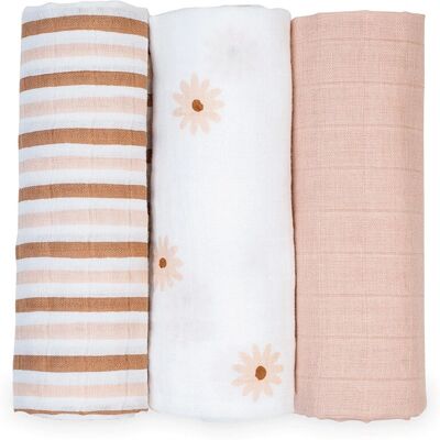 Lulujo - 3-Pack Swaddles - Margherite - Swaddle set Lulujo - 3-Pack Swaddles - Margherite - Swaddle set