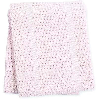 Lulujo Roze Babydeken - 100x80 cm Lulujo Roze Babydeken - 100x80 cm