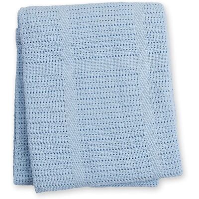 Couverture bébé Lulujo - Bleu - 80x100 cm - Respirante et légère - Publicité Couverture bébé Lulujo - Bleu - 80x100 cm - Respirante et légère - Publicité