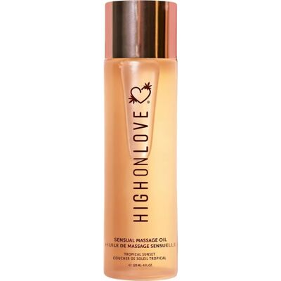 Ulei de masaj High on Love Apus de soare tropical - 120 ml Ulei de masaj High on Love Apus de soare tropical - 120 ml