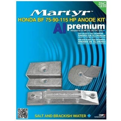Honda 75-115hp Aluminium Anode Set - Outboard Corrosion Protection Honda 75-115hp Aluminium Anode Set - Outboard Corrosion Protection