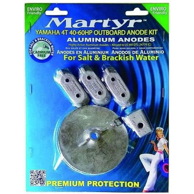 Martyr Aluminum Anodes for Yamaha Mariner 4T 40-60hp Martyr Aluminum Anodes for Yamaha Mariner 4T 40-60hp