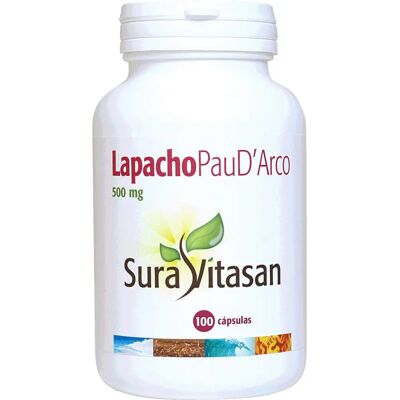 Sura Vitasan Lapacho Pau D'Arco 500mg - Apoio imunológico Sura Vitasan Lapacho Pau D'Arco 500mg - Apoio imunológico