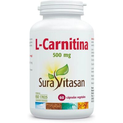 Sura Vitasan L-Carnitine - 60 Capsules - Soutient Perte de Poids & Énergie - Publicité Sura Vitasan L-Carnitine - 60 Capsules - Soutient Perte de Poids & Énergie - Publicité