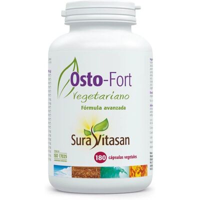 Sura Vitasan Osto-Fort Vegetarian 180 vegetable capsules - Supports Bone Health Sura Vitasan Osto-Fort Vegetarian 180 vegetable capsules - Supports Bone Health