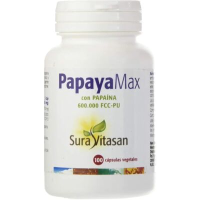 Sura Vitasan PapayaMax 100 Gemüse-Kapseln - Nahrungsergänzung Sura Vitasan PapayaMax 100 Gemüse-Kapseln - Nahrungsergänzung