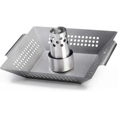 Napoleon Edelstahl Geflügelhalter und Wok für Grill Napoleon Edelstahl Geflügelhalter und Wok für Grill