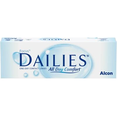 Alcon Focus Dailies All Day Comfort - Lentilles de contact quotidiennes - -3.50, 8.60, 13.80 - Publicité Alcon Focus Dailies All Day Comfort - Lentilles de contact quotidiennes - -3.50, 8.60, 13.80 - Publicité