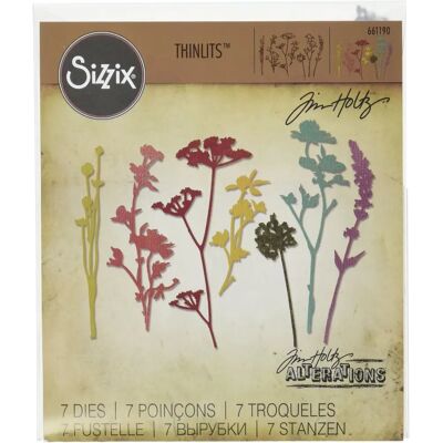 Sizzix Ensemble de 7 matrices Thinlits Fleurs sauvages - Publicité Sizzix Ensemble de 7 matrices Thinlits Fleurs sauvages - Publicité