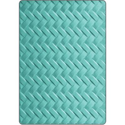 Sizzix 661261 Embossing/Scoring Tool - Embossing Folder with Woven Design Sizzix 661261 Embossing/Scoring Tool - Embossing Folder with Woven Design