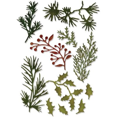 Sizzix 661597 Stahl Bastel-Diesatz - Slawischer Zweig Sizzix 661597 Stahl Bastel-Diesatz - Slawischer Zweig