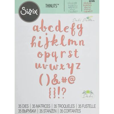 Sizzix Tiny Alphabet - Stanzschablonen Sizzix Tiny Alphabet - Stanzschablonen