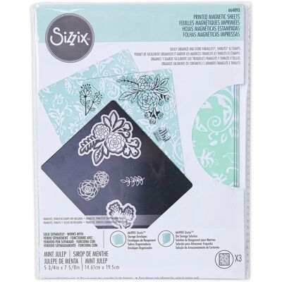 Sizzix - Feuilles magnétiques imprimées - 14,61×19,5 cm - 3 pcs - Feuilles magnétiques - Publicité Sizzix - Feuilles magnétiques imprimées - 14,61×19,5 cm - 3 pcs - Feuilles magnétiques - Publicité