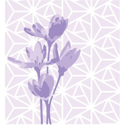 Sizzix Geo Flowers Flerlagers stensil - stencil Sizzix Geo Flowers Flerlagers stensil - stencil