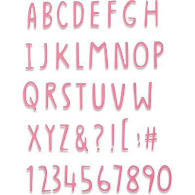 Sizzix 665182 Schablone - Alphabet & Symbole - Kartenherstellung Sizzix 665182 Schablone - Alphabet & Symbole - Kartenherstellung