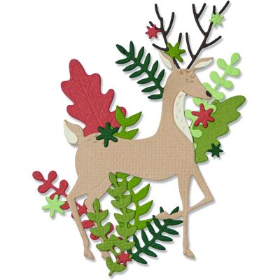 Sizzix Delightful Deer Thinlits Die - Projets de papier d'hiver Sizzix Delightful Deer Thinlits Die - Projets de papier d'hiver