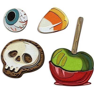 Sizzix Tim Holtz Trick Or Treat Colorize Thinlits Die Kit - Kit di Fustelle Sizzix Tim Holtz Trick Or Treat Colorize Thinlits Die Kit - Kit di Fustelle