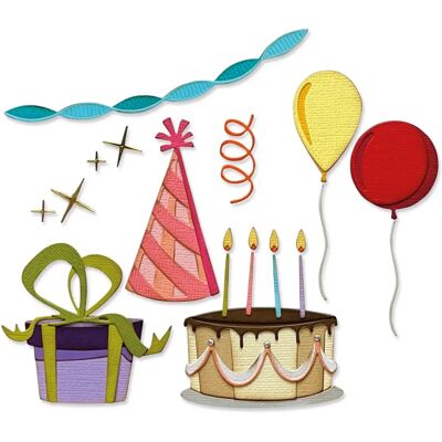 Sizzix - Thinlits Die Motifs de fête - Holiday motifs - Thinlits - Die-cutting die Sizzix - Thinlits Die Motifs de fête - Holiday motifs - Thinlits - Die-cutting die