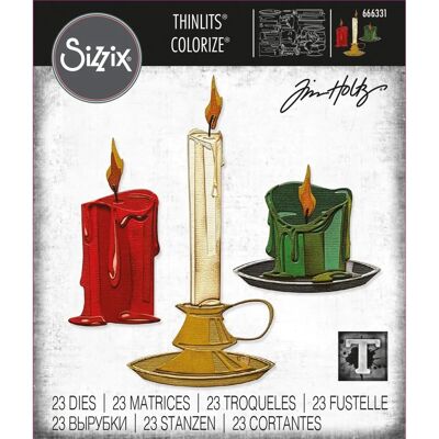 Szablon do wycinania i zdobienia Candleshop Colorize od Tim Holtz Szablon do wycinania i zdobienia Candleshop Colorize od Tim Holtz