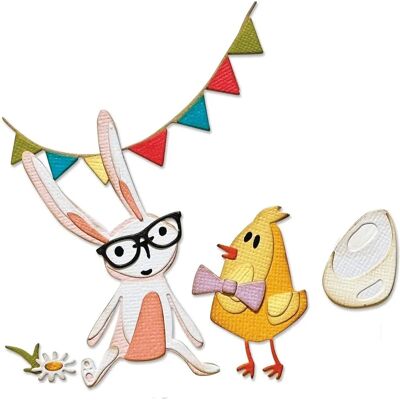 Sizzix - Bunny + Chick - Ostern - Die-Cutting Die Sizzix - Bunny + Chick - Ostern - Die-Cutting Die