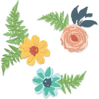 Sizzix Thinlits Bastelschablone - Blumen & Farn Sizzix Thinlits Bastelschablone - Blumen & Farn