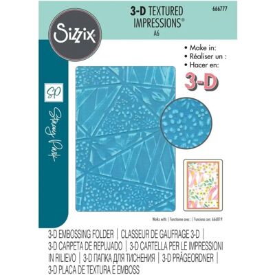 Sizzix - Stacey Park Fragmented Floral - Größe 10.8 x 15.9 cm - Material Kunststoff - Embossing Die Sizzix - Stacey Park Fragmented Floral - Größe 10.8 x 15.9 cm - Material Kunststoff - Embossing Die