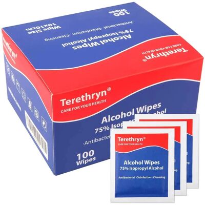 Terethryn - Antibacterial Wipes - 75% IPA Terethryn - Antibacterial Wipes - 75% IPA