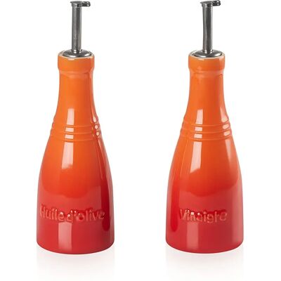 Set de Aceite y Vinagre Le Creuset - Cerámica Duradera - Naranja Set de Aceite y Vinagre Le Creuset - Cerámica Duradera - Naranja