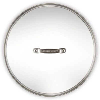 Le Creuset Silber 28cm Gehärteter Antihaft-Glasdeckel - Deckel Le Creuset Silber 28cm Gehärteter Antihaft-Glasdeckel - Deckel