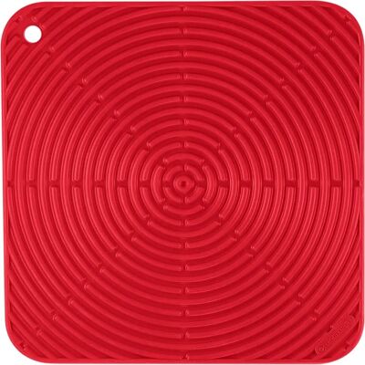 Le Creuset Cerise Protector de Encimera - Alfombrilla de Silicona Resistente al Calor Cuadrada Le Creuset Cerise Protector de Encimera - Alfombrilla de Silicona Resistente al Calor Cuadrada