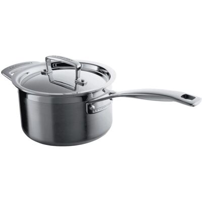 Le Creuset 16cm Stainless Steel Saucepan - Induction Compatible Le Creuset 16cm Stainless Steel Saucepan - Induction Compatible