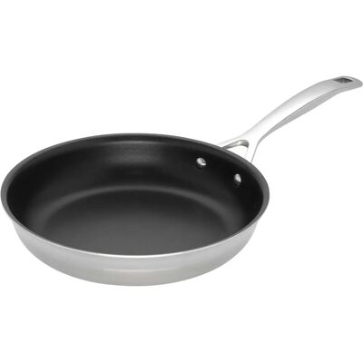 Le Creuset 24cm Silber 3-Schicht Edelstahl Antihaftpfanne Le Creuset 24cm Silber 3-Schicht Edelstahl Antihaftpfanne
