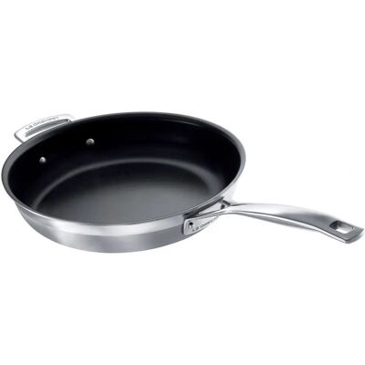Le Creuset Sartén Antiadherente de Acero Inoxidable 28cm - Plata Le Creuset Sartén Antiadherente de Acero Inoxidable 28cm - Plata