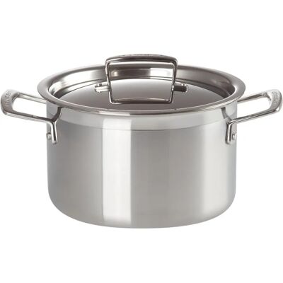Le Creuset 20cm Plata Cazuela de Acero Inoxidable - Utensilios de Cocina Le Creuset 20cm Plata Cazuela de Acero Inoxidable - Utensilios de Cocina