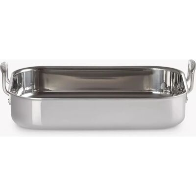 Le Creuset 3-Ply Stainless Steel Rectangular Roaster 35cm - Stainless Steel Le Creuset 3-Ply Stainless Steel Rectangular Roaster 35cm - Stainless Steel