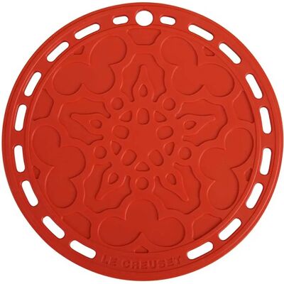 LE CREUSET Dessous de plat en silicone 20cm Rouge - Dessous de plat LE CREUSET Dessous de plat en silicone 20cm Rouge - Dessous de plat