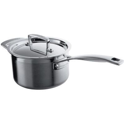 Le Creuset Stainless Steel 14cm Saucepan - 1.4L Le Creuset Stainless Steel 14cm Saucepan - 1.4L