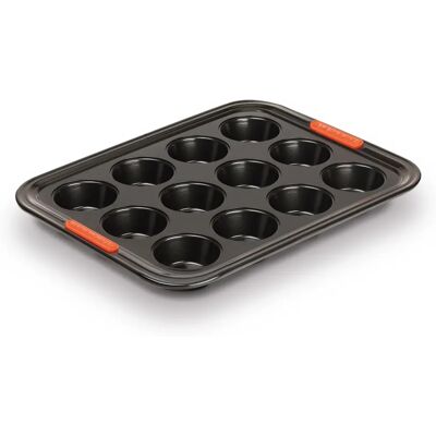 Le Creuset Carbon Steel Non-Stick Muffin Tray - Bakeware Le Creuset Carbon Steel Non-Stick Muffin Tray - Bakeware